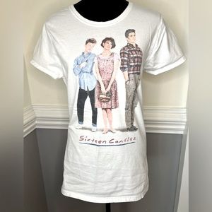 SIXTEEN CANDLES movie T-shirt juniors size XL white